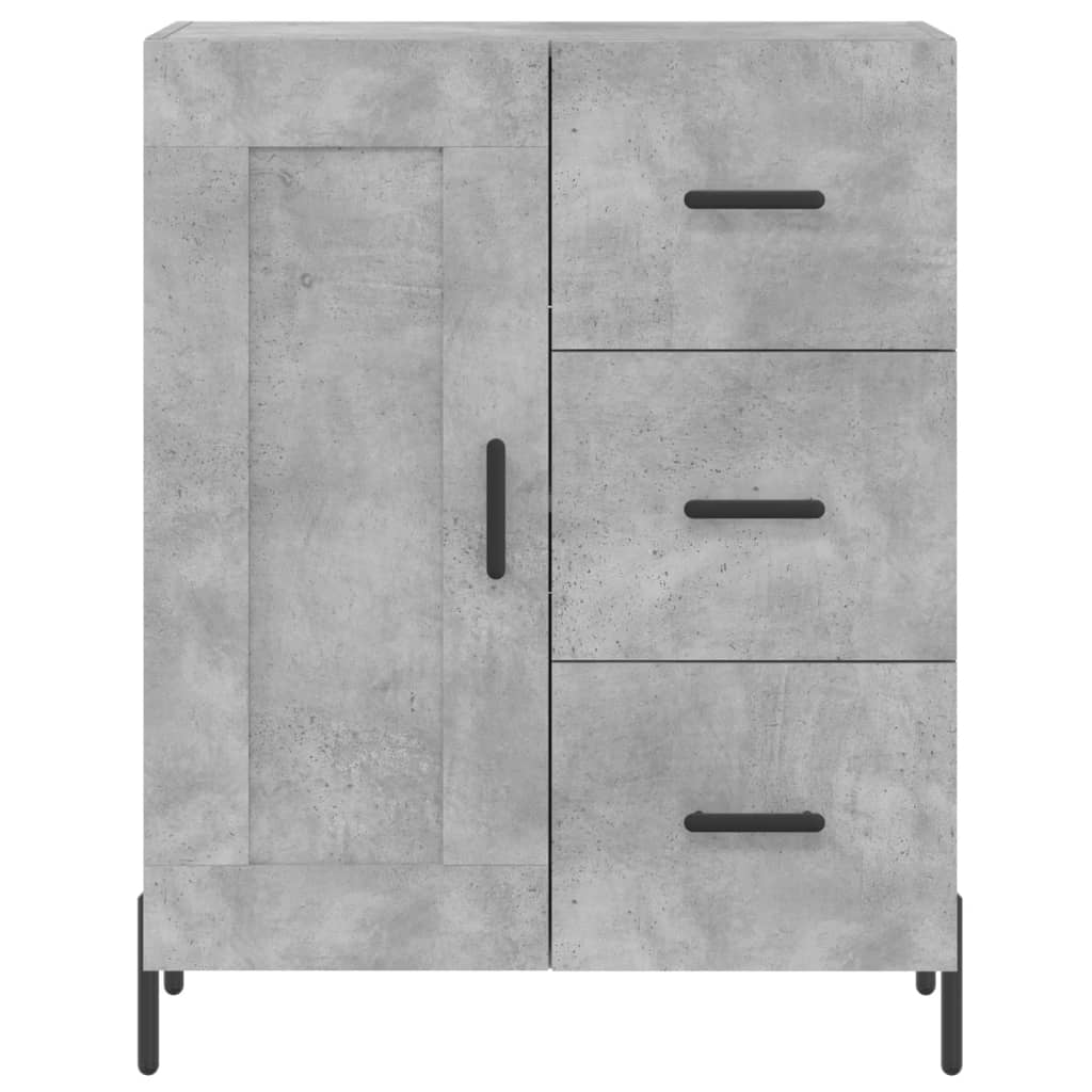 Credenza Grigio Cemento 69,5x34x180 cm in Legno Multistrato 3196023