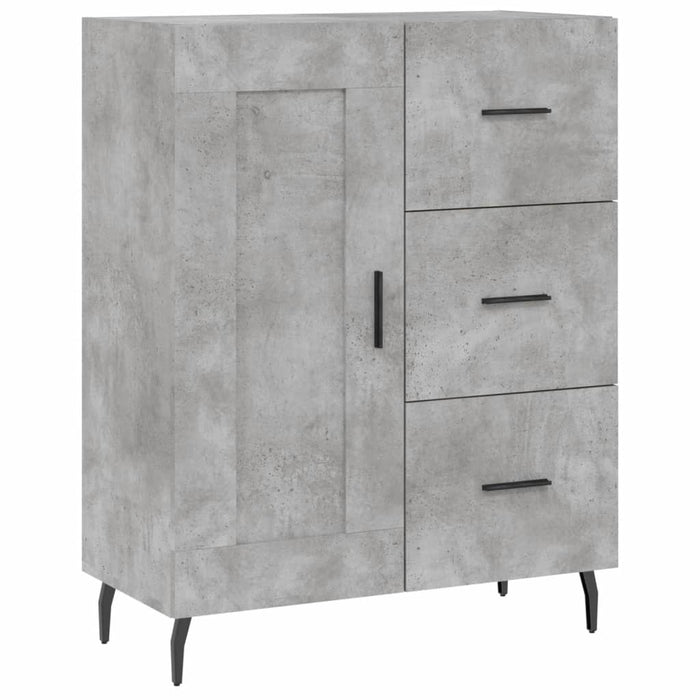 Credenza Grigio Cemento 69,5x34x180 cm in Legno Multistrato 3196031