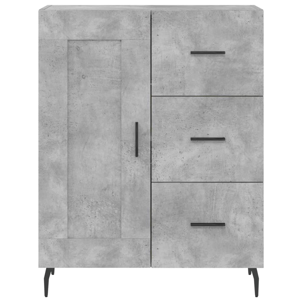 Credenza Grigio Cemento 69,5x34x180 cm in Legno Multistrato 3196031