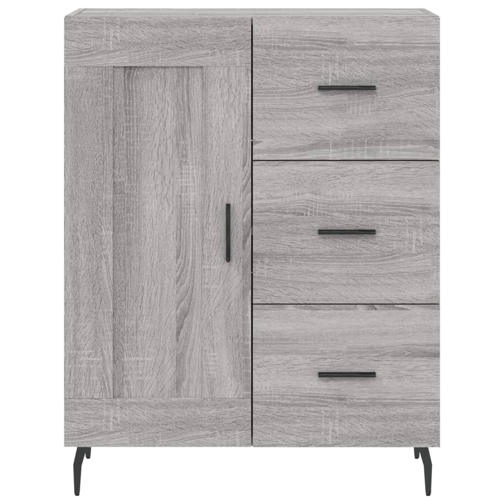 Credenza Grigio Sonoma 69,5x34x180 cm in Legno Multistrato 3196033