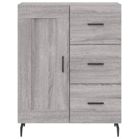 Credenza Grigio Sonoma 69,5x34x180 cm in Legno Multistrato 3196033