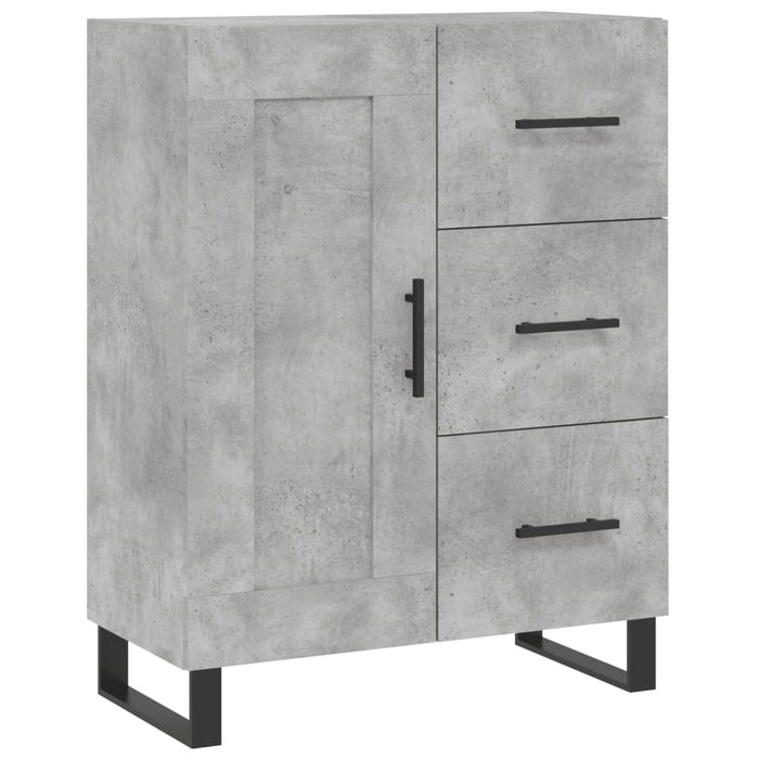 Credenza Grigio Cemento 69,5x34x180 cm in Legno Multistrato 3196039