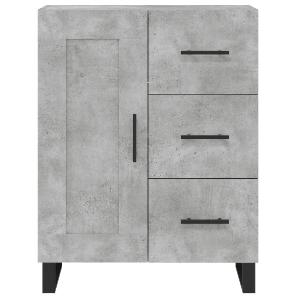 Credenza Grigio Cemento 69,5x34x180 cm in Legno Multistrato 3196039