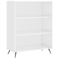 Credenza Bianco Lucido 69,5x34x180 cm in Legno Multistrato 3196045