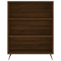 Credenza Rovere Marrone 69,5x34x180 cm in Legno Multistrato 3196050