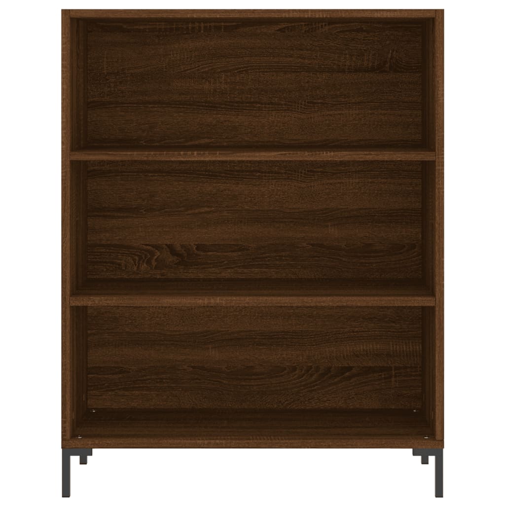 Credenza Rovere Marrone 69,5x34x180 cm in Legno Multistrato 3196074