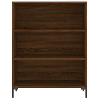 Credenza Rovere Marrone 69,5x34x180 cm in Legno Multistrato 3196074