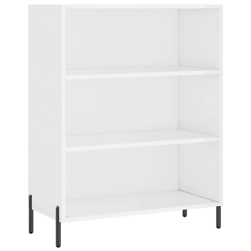 Credenza Bianco Lucido 69,5x34x180 cm in Legno Multistrato 3196077