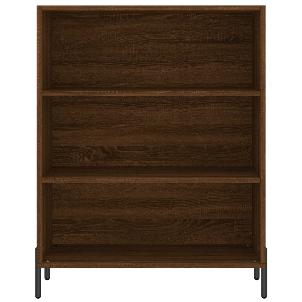 Credenza Rovere Marrone 69,5x34x180 cm in Legno Multistrato 3196082