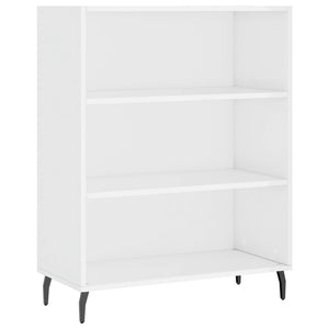 Credenza Bianco Lucido 69,5x34x180 cm in Legno Multistrato 3196085