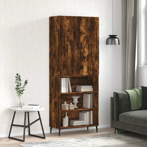 Credenza Rovere Fumo  69,5x34x180 cm in Legno Multistrato 3196088