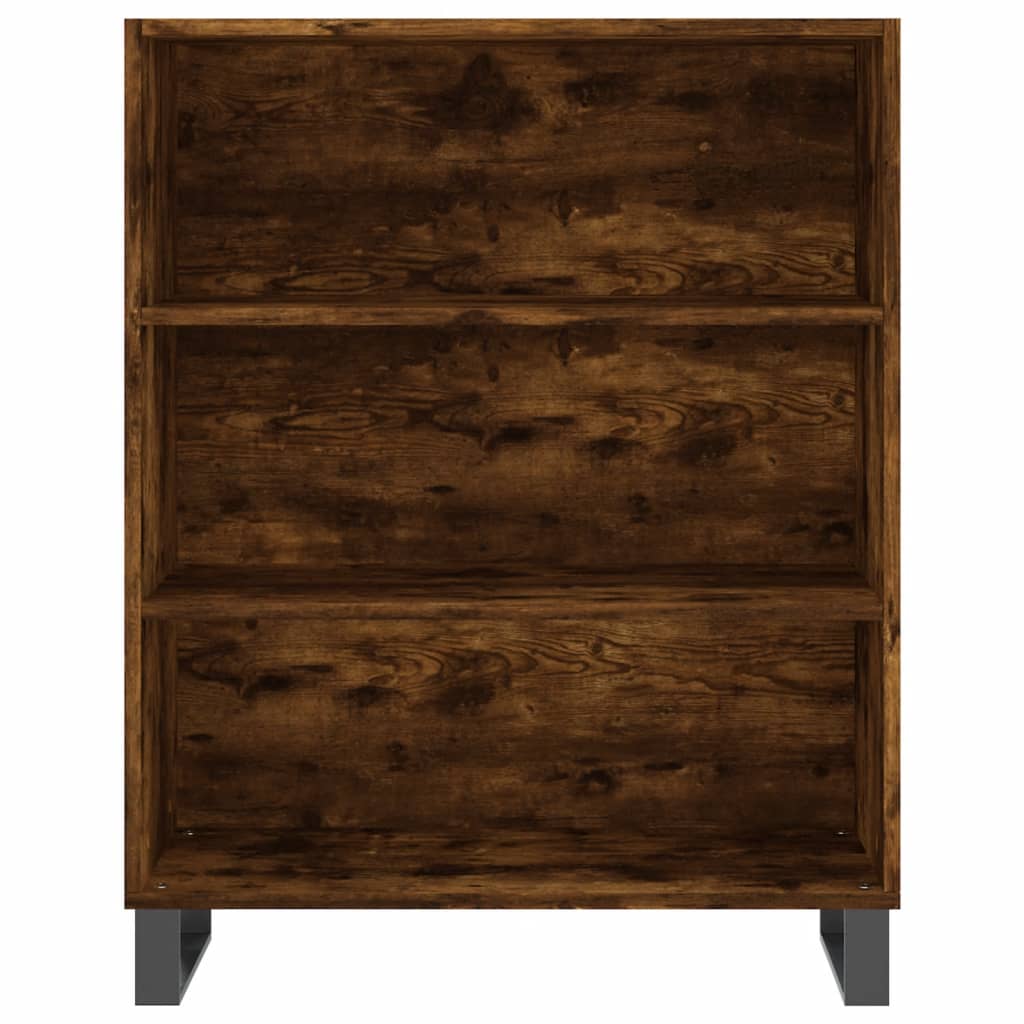 Credenza Rovere Fumo  69,5x34x180 cm in Legno Multistrato 3196096