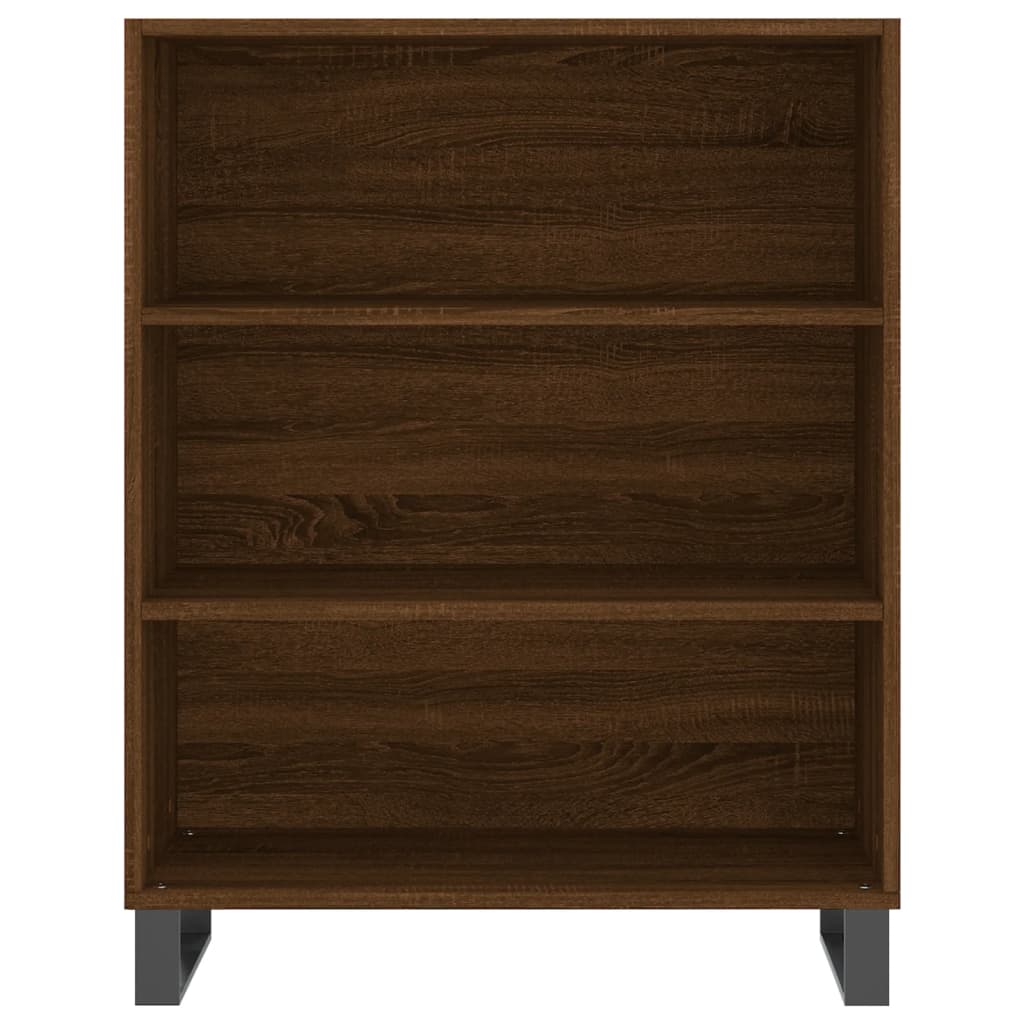 Credenza Rovere Marrone 69,5x34x180 cm in Legno Multistrato 3196098