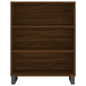 Credenza Rovere Marrone 69,5x34x180 cm in Legno Multistrato 3196098