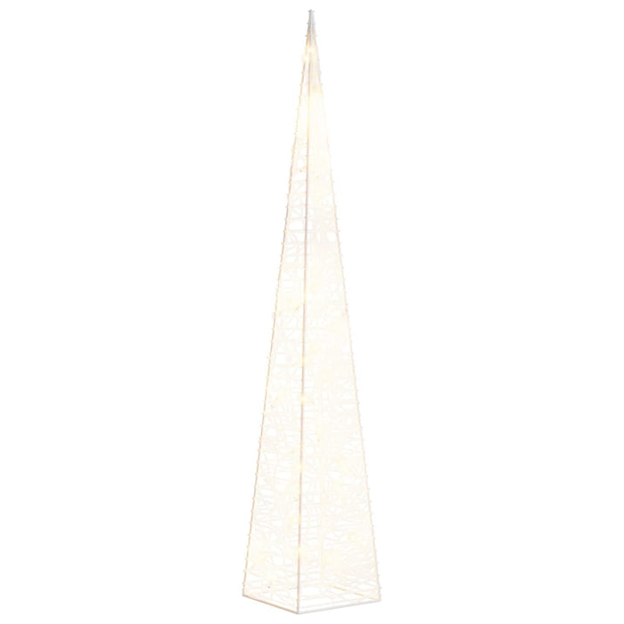 Cono di Luce di Natale 30 LED Bianco Caldo 60 cm in Acrilico 356282