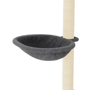 Albero per Gatti con Tiragraffi in Sisal Grigio Scuro 95 cm 172075