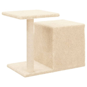 Albero per Gatti con Tiragraffi in Sisal Crema 50,5 cm 172124