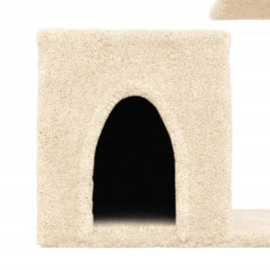 Albero per Gatti con Tiragraffi in Sisal Crema 50,5 cm 172124