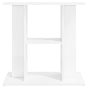 Supporto Acquario 60x30x60cm in Legno Multistrato Bianco Lucido 833569