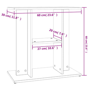 Supporto Acquario 60x30x60cm in Legno Multistrato Rovere Sonoma 833570