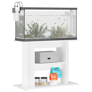 Supporto per Acquario 80x35x60 cm in Legno Multistrato Bianco 833575