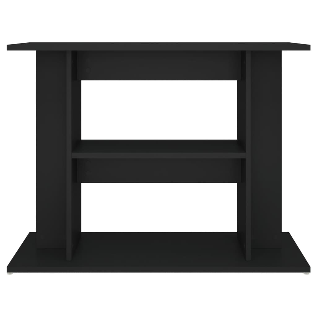 Supporto per Acquario 80x35x60 cm in Legno Multistrato Nero 833576