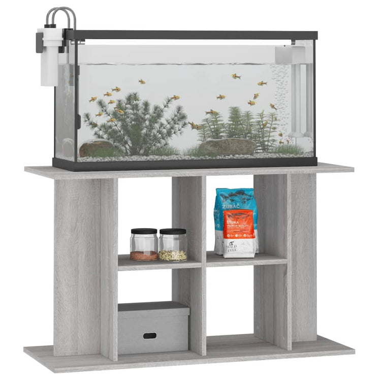 Supporto Acquario 100x40x60 cm Legno Multistrato Grigio Sonomacod mxl 102475