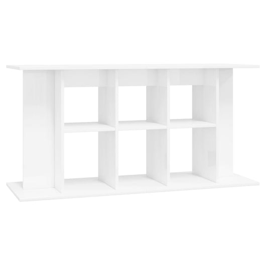 Supporto Acquario 120x40x60 cm Legno Multistrato Bianco Lucido 833593