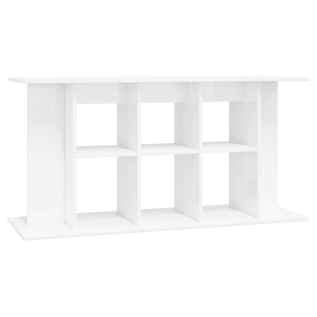 Supporto Acquario 120x40x60 cm Legno Multistrato Bianco Lucidocod mxl 126463