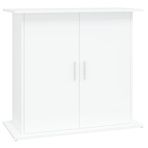 Supporto per Acquario Bianco 81x36x73 cm in Legno Multistrato 833599