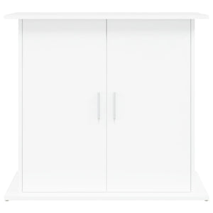 Supporto per Acquario Bianco 81x36x73 cm in Legno Multistrato 833599