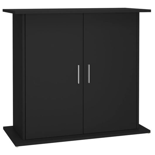 Supporto per Acquario 81x36x73 cm in Legno Multistrato Nero 833600