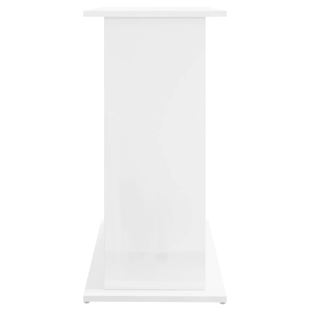 Supporto Acquario 81x36x73cm in Legno Multistrato Bianco Lucido 833601