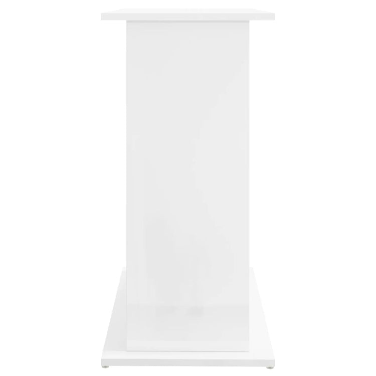 Supporto Acquario 81x36x73cm in Legno Multistrato Bianco Lucido 833601