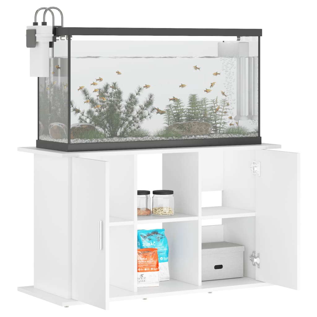 Supporto per Acquario 101x41x58 cm in Legno Multistrato Bianco 833607