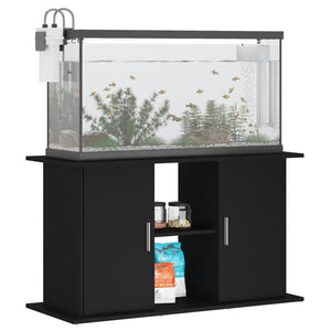 Supporto per Acquario 101x41x58 cm in Legno Multistrato Nero 833608