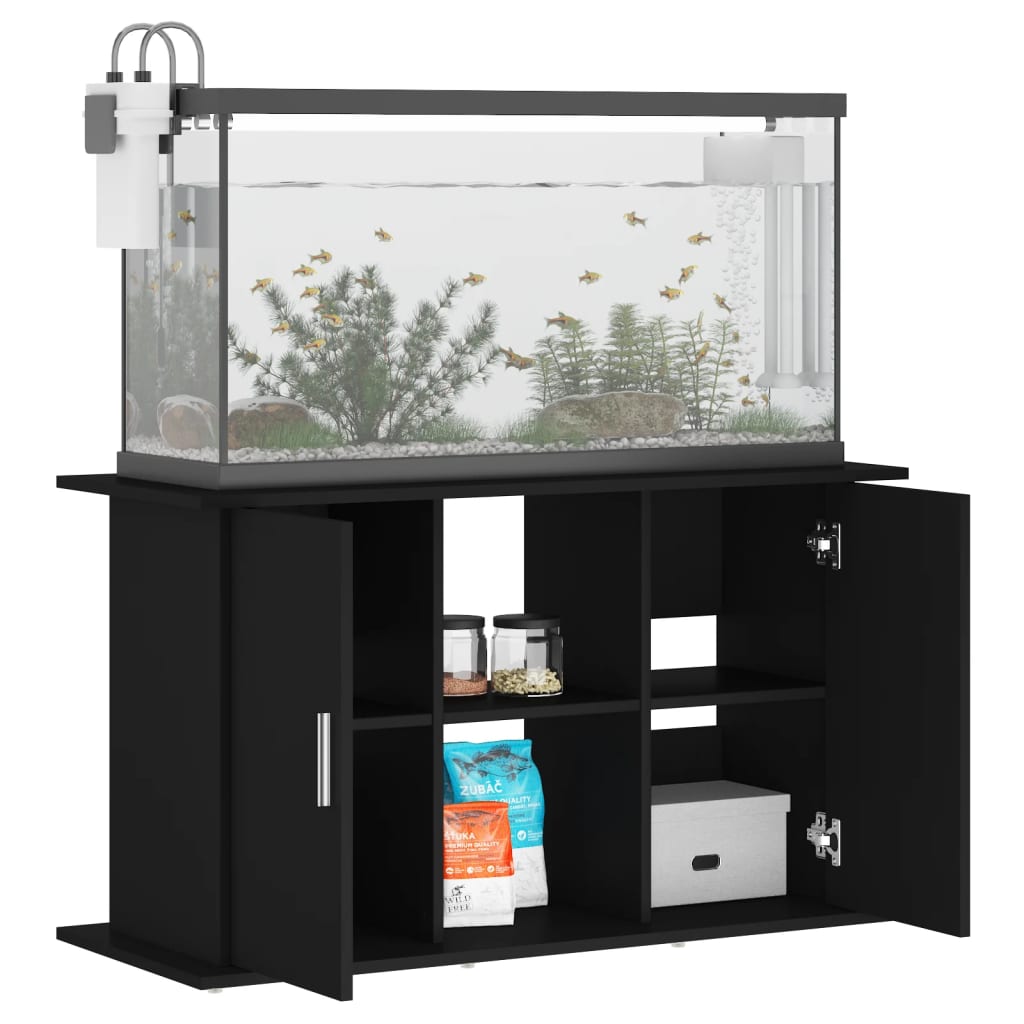 Supporto per Acquario 101x41x58 cm in Legno Multistrato Nero 833608