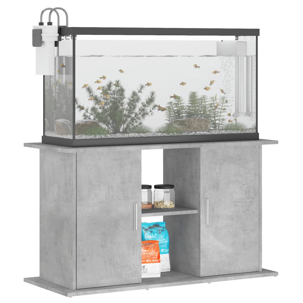 Supporto Acquario 101x41x58 cm Legno Multistrato Grigio Cemento 833611