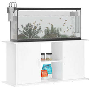 Supporto per Acquario 121x41x58 cm in Legno Multistrato Bianco 833615