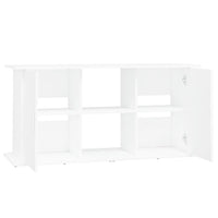 Supporto per Acquario 121x41x58 cm in Legno Multistrato Bianco 833615