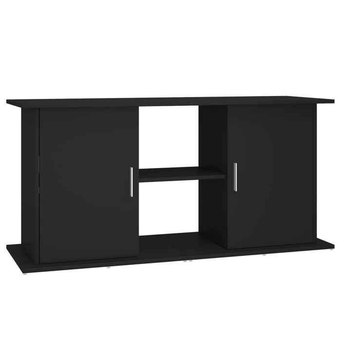 Supporto per Acquario 121x41x58 cm in Legno Multistrato Nero 833616