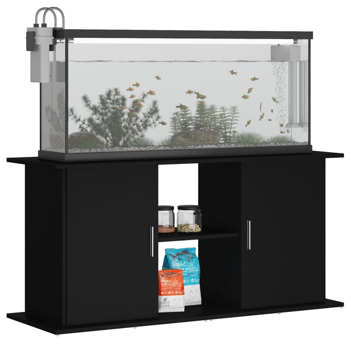 Supporto per Acquario 121x41x58 cm in Legno Multistrato Nero 833616