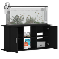 Supporto per Acquario 121x41x58 cm in Legno Multistrato Nero 833616