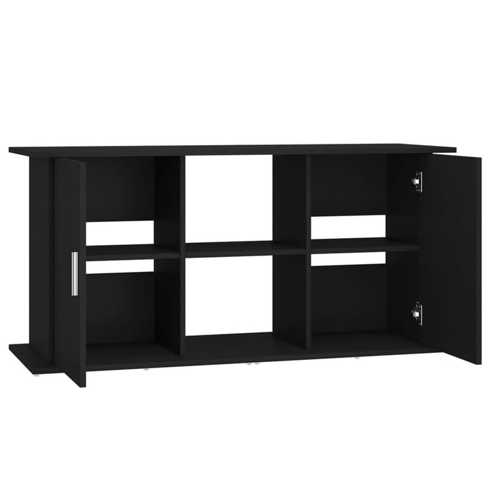 Supporto per Acquario 121x41x58 cm in Legno Multistrato Nero 833616