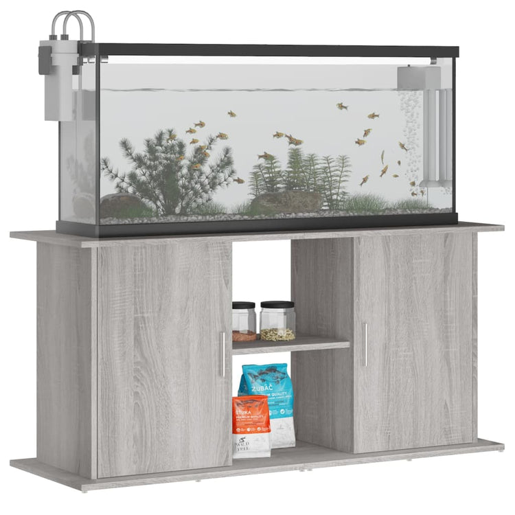 Supporto Acquario 121x41x58 cm Legno Multistrato Grigio Sonoma 833621