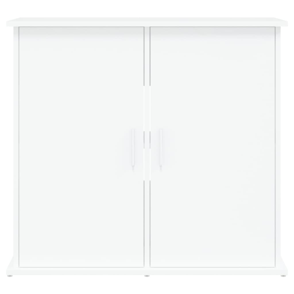 Supporto per Acquario Bianco 81x36x73 cm in Legno Multistrato 833623