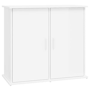 Supporto Acquario 81x36x73cm in Legno Multistrato Bianco Lucidocod mxl 102484