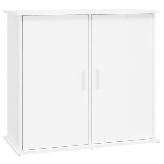 Supporto Acquario 81x36x73cm in Legno Multistrato Bianco Lucidocod mxl 102484