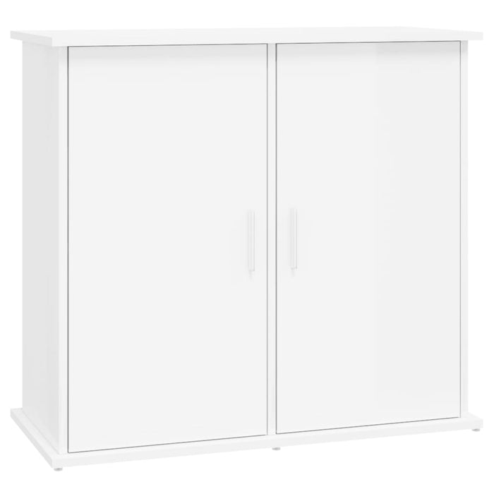 Supporto Acquario 81x36x73cm in Legno Multistrato Bianco Lucidocod mxl 102484