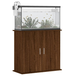 Supporto Acquario 81x36x73 cm Legno Multistrato Rovere Marrone 833630